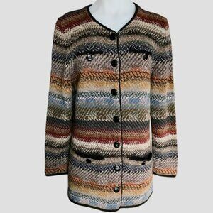 PERUVIAN CONNECTION 100% Alpaca Cardigan size S Small